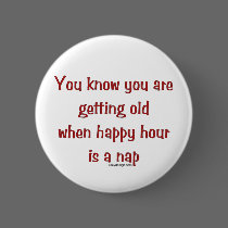 Senior's Happy Hour buttons