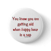 Senior's Happy Hour buttons