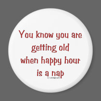 Senior's Happy Hour magnets
