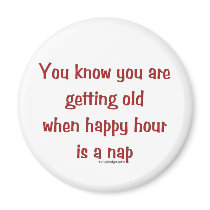 Senior's Happy Hour magnets