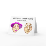 Seniors in love funny anniversary cards