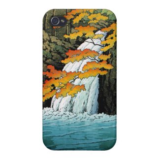 Senju Waterfall, Akame. Hasui Kawase waterscape iPhone 4/4S Covers