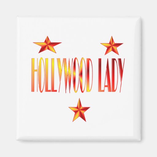 señora de hollywood imán de nevera