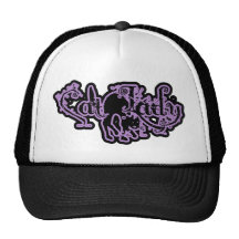Señora Purple del gato Gorras