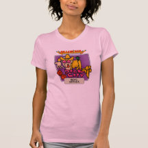 Señoras Twofer de la ciudad de los dados escarpado Camisetas