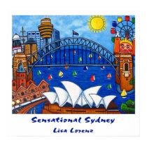 Sensacional Sidney Pintura Grabado posters by LisaLorenzPaintings Sensacional Sidney Pintura Grabado posters