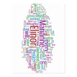 Sense and Sensibility Word Cloud Post Cards