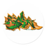 Sense Round Stickers