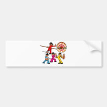 Sensei Peppers Martial Arts Club Band Bumper Sticker