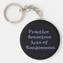 Senseless Acts of Randomness Keychain