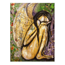 Sensitive Wings Angel Postcard postcards
