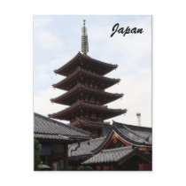 sensō-ji pagoda postcards