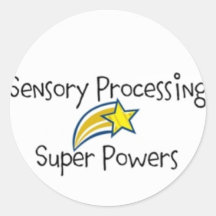 Sensory Power! Yellow Star Sticker