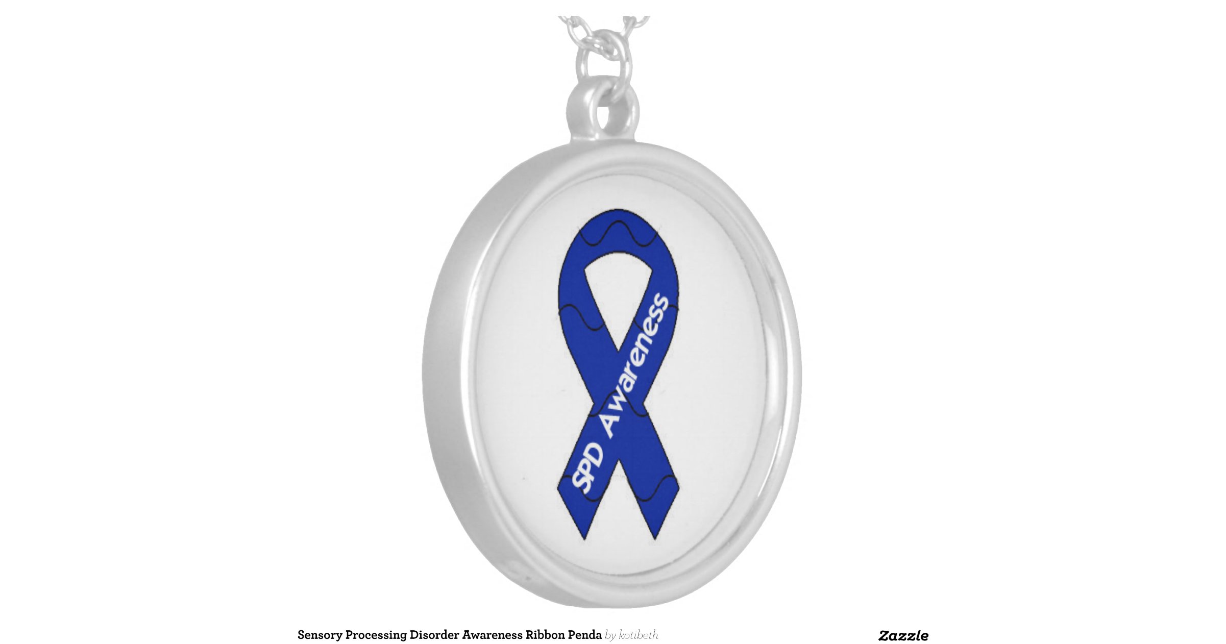 Sensory Processing Disorder Awareness Ribbon Penda Jewelry Zazzle