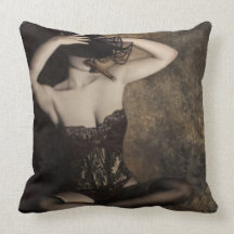 Sensuality in Sepia - Self Portrait Pillows