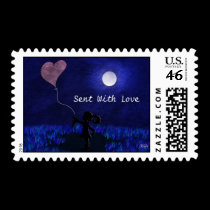 'Sent With Love' Postage postage