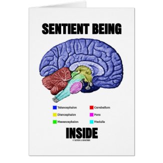 Sentient Being Inside (Anatomical Brain) Card