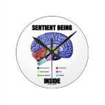 Sentient Being Inside (Anatomical Brain) Wall Clock