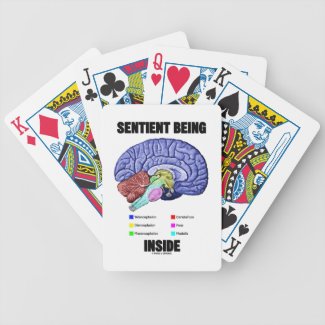Sentient Being Inside (Anatomical Brain) Playing Cards
