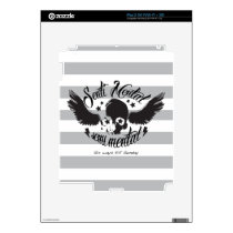 Sentimental, semi mental skull graphic art. skins