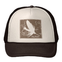 Señuelo de la pesca con mosca gorras