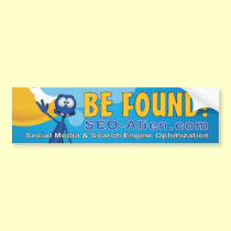 SEO Alien Bumper Sticker bumper stickers