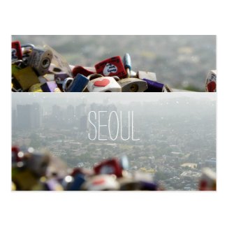 Seoul Love Locks Postcards