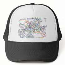 Seoul Metro Map Baseball Cap hats