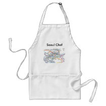 Seoul Metro Map Chef aprons