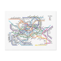 Seoul Metro Map Postcard