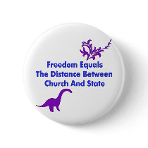 Separation of Church and State Pinback Button