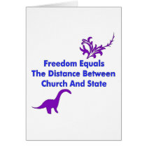 Separation of Church and State Greeting Card