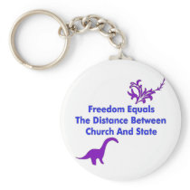 Separation of Church and State Key Chain
