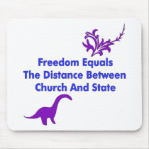 Separation of Church and State Mouse Mat