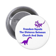 Separation of Church and State Pinback Button