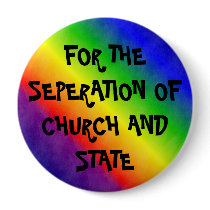 Seperation of Church and State Pinback Buttons