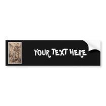 Sepia Angel Fairy Bumper Stickers