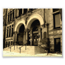 sepia architecture photographic print