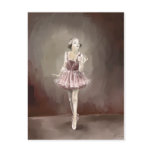 Sepia Ballerina Post Cards