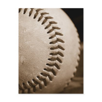 Sepia Baseball Post Card