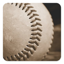 Sepia Baseball Sticker