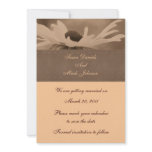 Sepia Black Eyed Susan Wedding Save The Date Custom Announcement