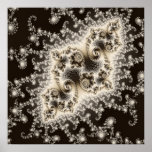 Sepia Brown Jellyfish Poster posters