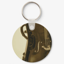 Sepia Cello Keychain by lizardbreath37 Sepia Cello Keychain