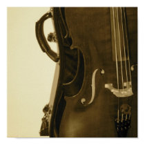 Sepia Cello poster print by lizardbreath37 Sepia Cello poster print