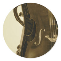 Sepia Cello sticker