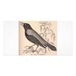 Sepia Crow Custom Photo Card