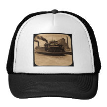 Sepia de la linterna mágica del vintage del transb gorro de camionero
