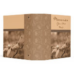 Sepia Dogwood Personalized Photo Album Binder