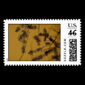 Sepia Fir postage
